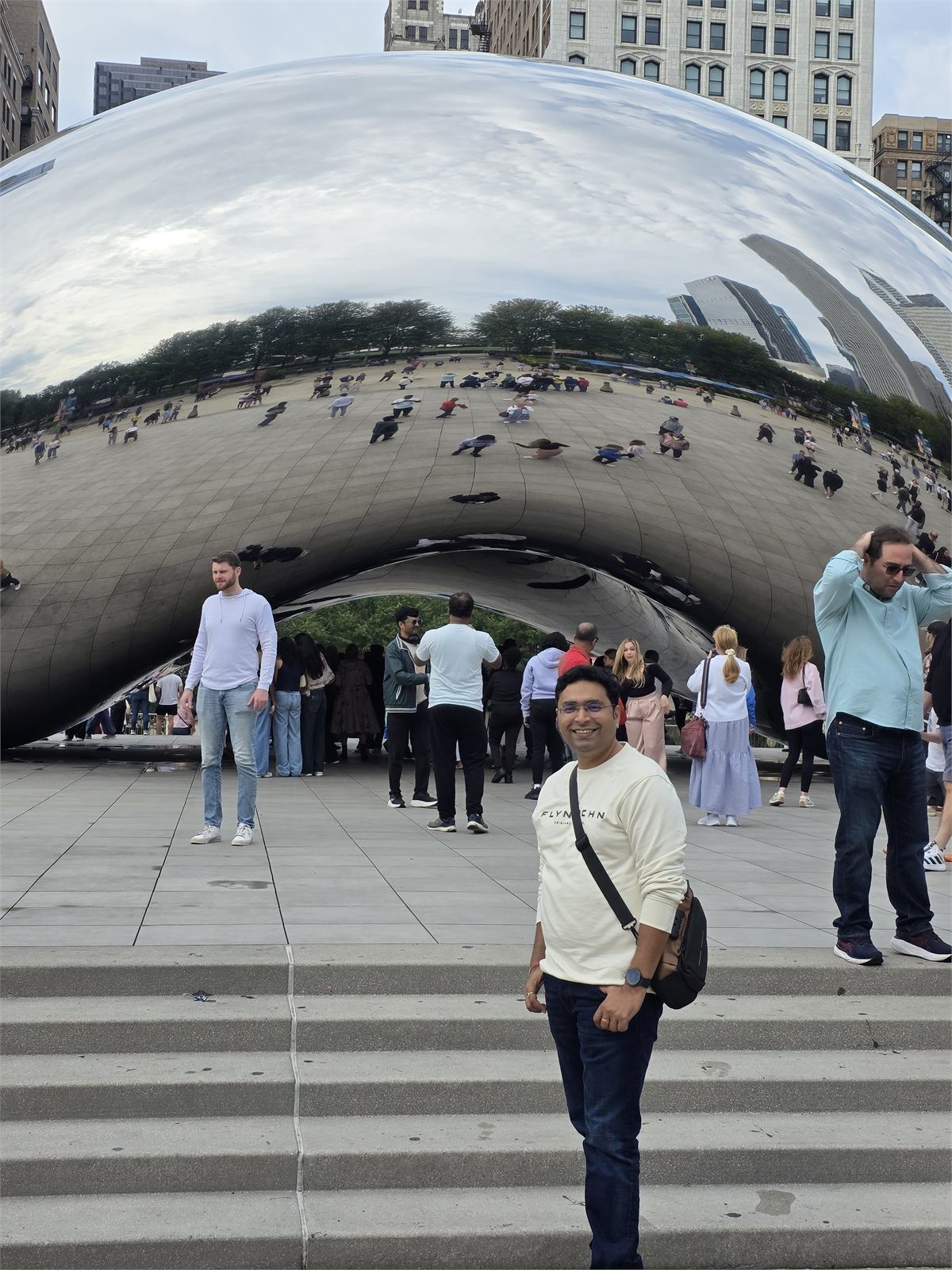 Abhishek at Cloud Gate in Chicago